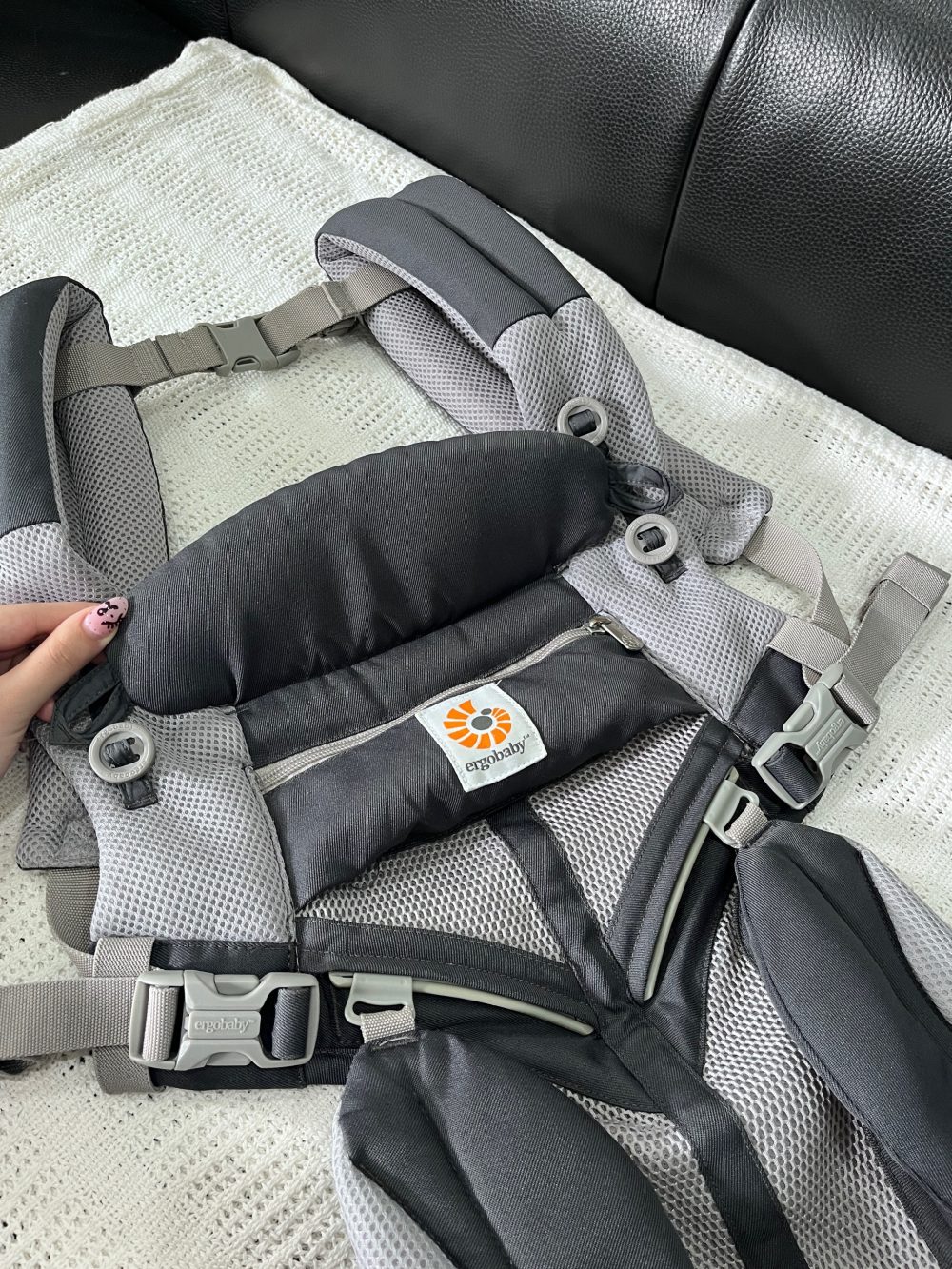 Địu Ergobaby Omni 360 Cool Air Mesh, Carbon Grey (size: 3kg2→20kg~ 0→48m) - Ảnh 18