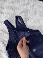 Set đồ bộ ngắn tay MoneBebé màu trắng kèm 2 yếm và 1 bodysuit Carter’s màu xanh (size 3→9m) - Ảnh 7