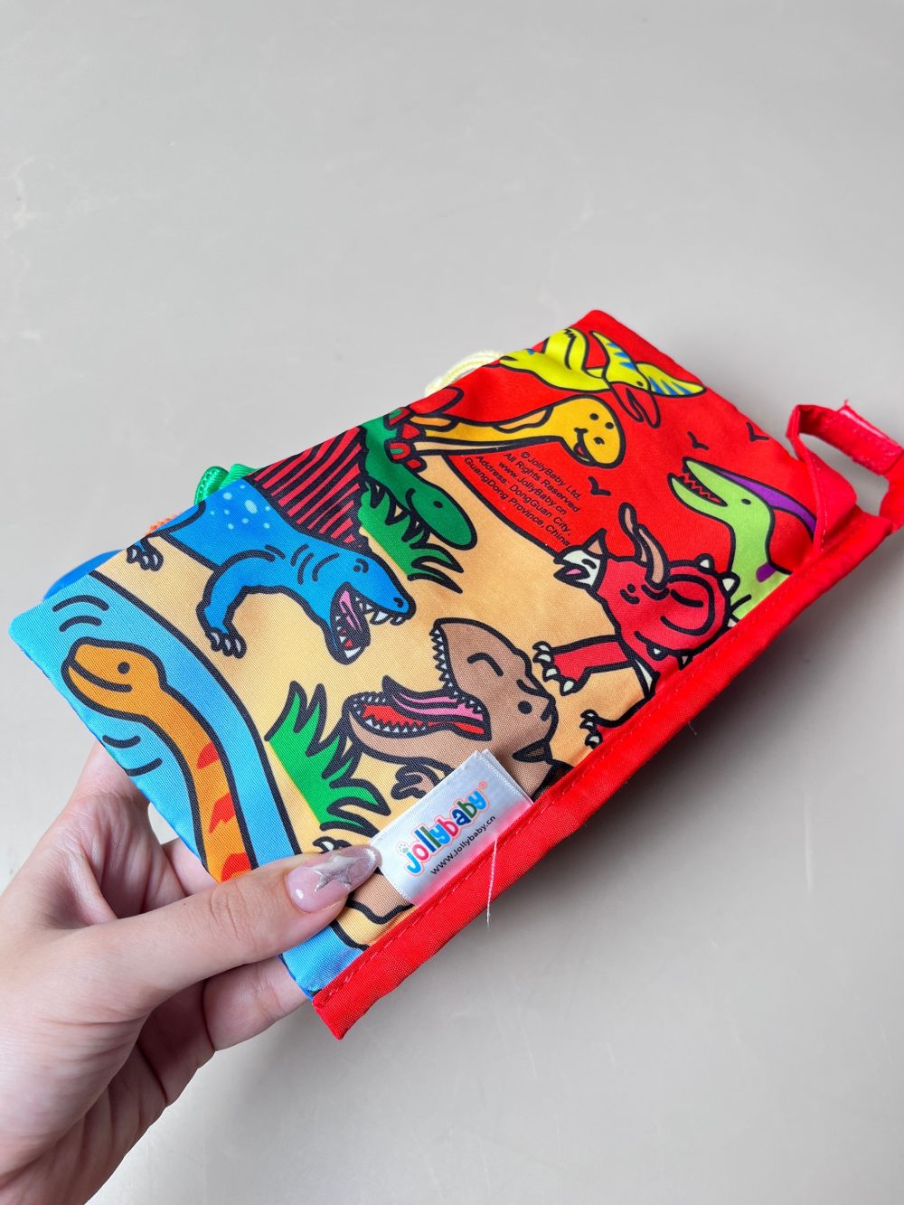 Set thú nhồi bông đồ chơi Tomy Lamaze, K’s kids hình sâu dài và sách vải Jollybaby chủ đề đuôi khủng long - Ảnh 6
