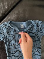 Set 3 bodysuit Gerber màu xanh họa tiết khủng long (size 3→6m) - Ảnh 9