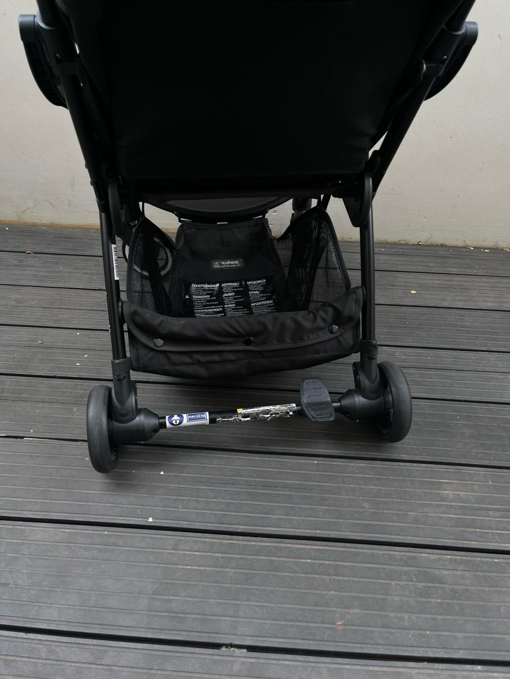 Xe đầy Hamilton X1 Plus màu đen (size: 0→4y, tôi đa 20kg) còn túi đựng - Ảnh 16