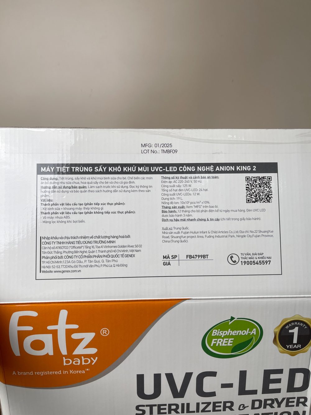 Máy tiệt trùng sấy khô UVC King 2 Fatz Baby (Full box) - Ảnh 15