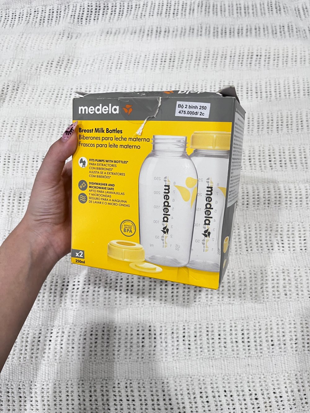 Set 2 bình trữ sữa Medela 250ml (full box) - Ảnh 3