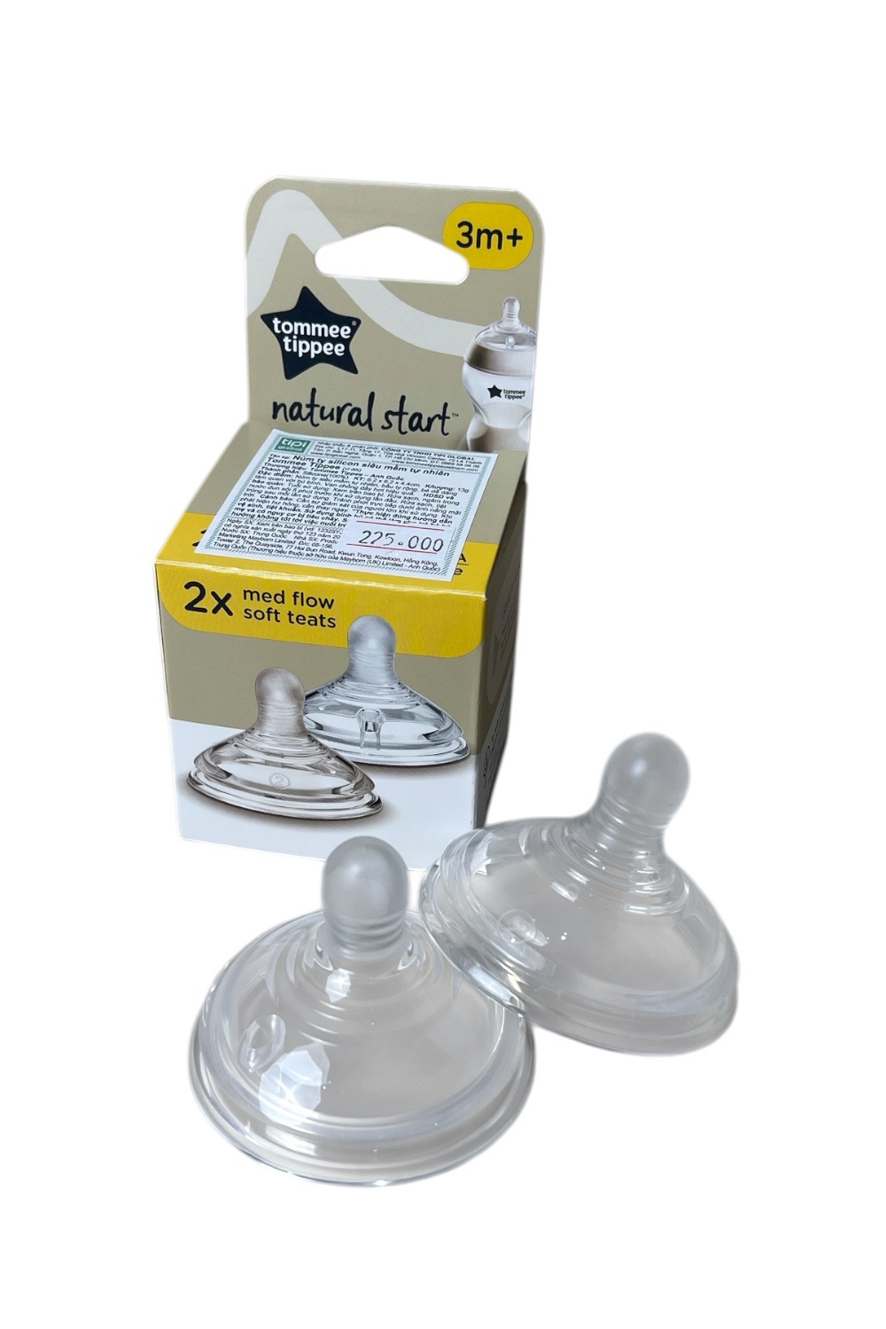 1775141ae0404bffa00e61a83c044f60 Núm ty silicon Tommee Tippee ( vỉ đôi, size: 3m+) - Ảnh 1