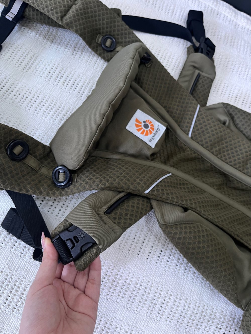 Địu Ergobaby Omni Breeze – Olive Green (Size: 3kg2->20kg ~ 0->48m) - Ảnh 11