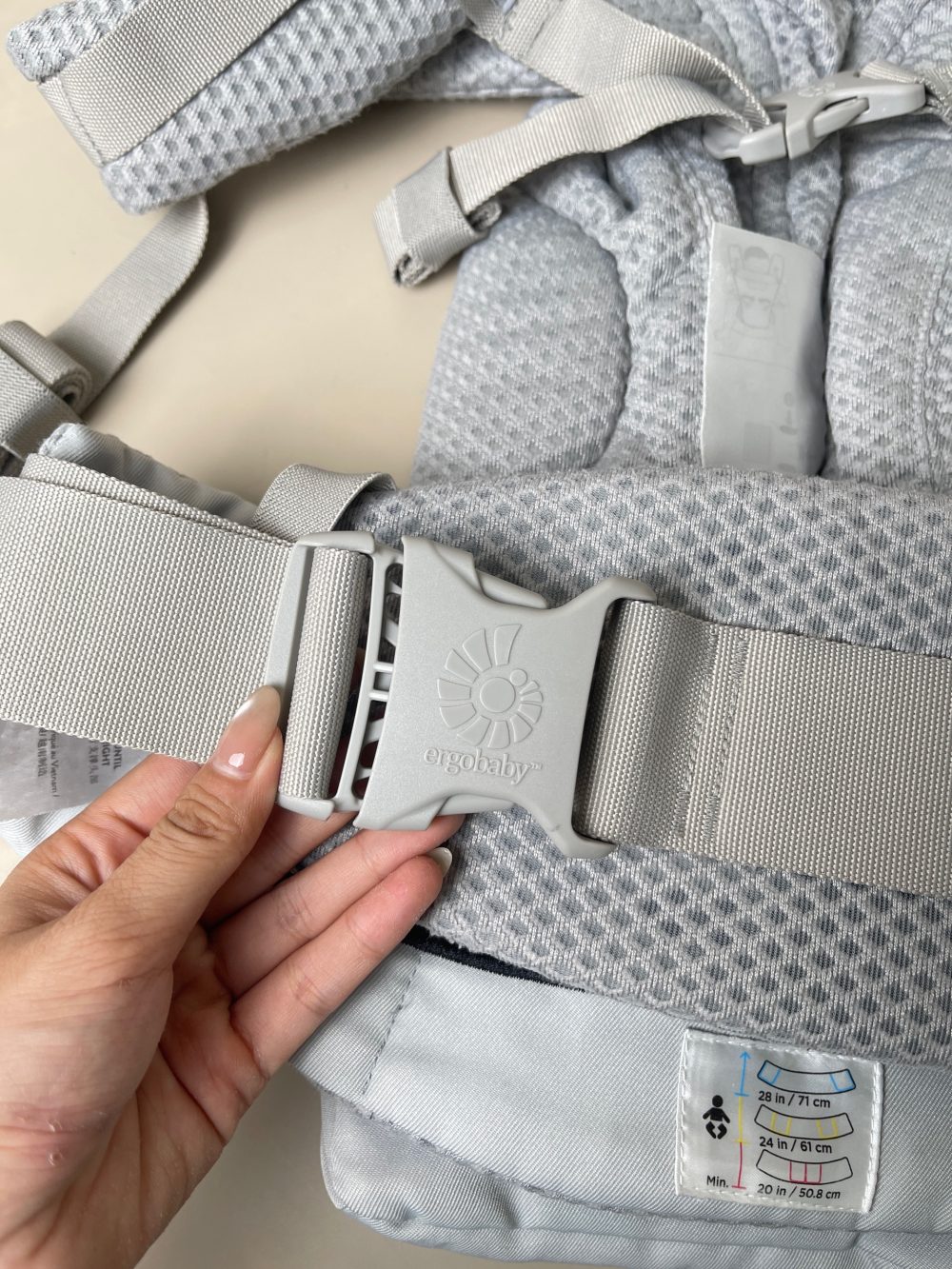 Địu cho bé Ergobaby Omni Breeze, Pearl Grey (size: 3kg2->20kg ~ 0->48m) - Ảnh 23
