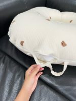 Gối chống trào ngược Rototo bebe cotton lụa hoạ tiết gấu màu be - Ảnh 7