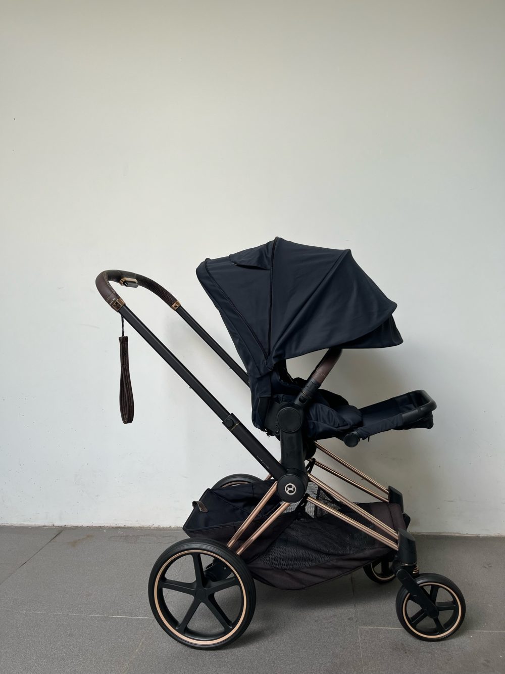 Xe đẩy Cybex Priam 3 khung rosegold (size: 0->4y, tối đa 22kg) kèm adapter - Ảnh 11