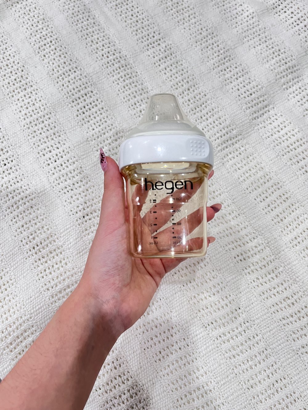 Bình sữa Hegen 150ml kèm nắp màu trắng (no box, ko kèm núm ti) - Ảnh 10