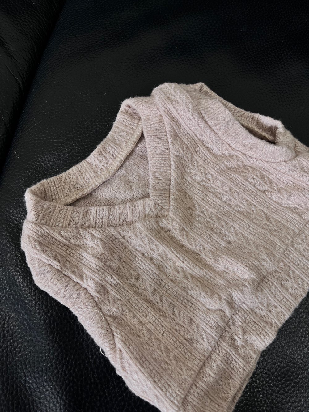 Set 2 áo gile màu be Nous và Nubes tặng kèm bộ dài tay No brand màu trắng (size 3→6m) - Ảnh 2