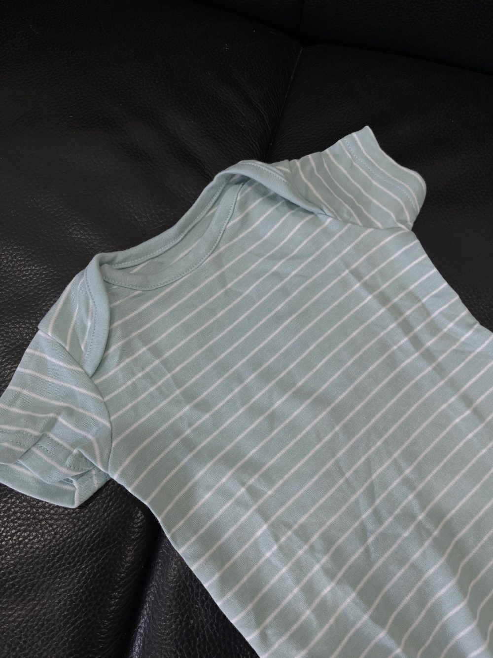 Set 2 bodysuit ngắn tay Mothercare màu sọc xanh dương/xanh lá (size 3→6m) - Ảnh 10