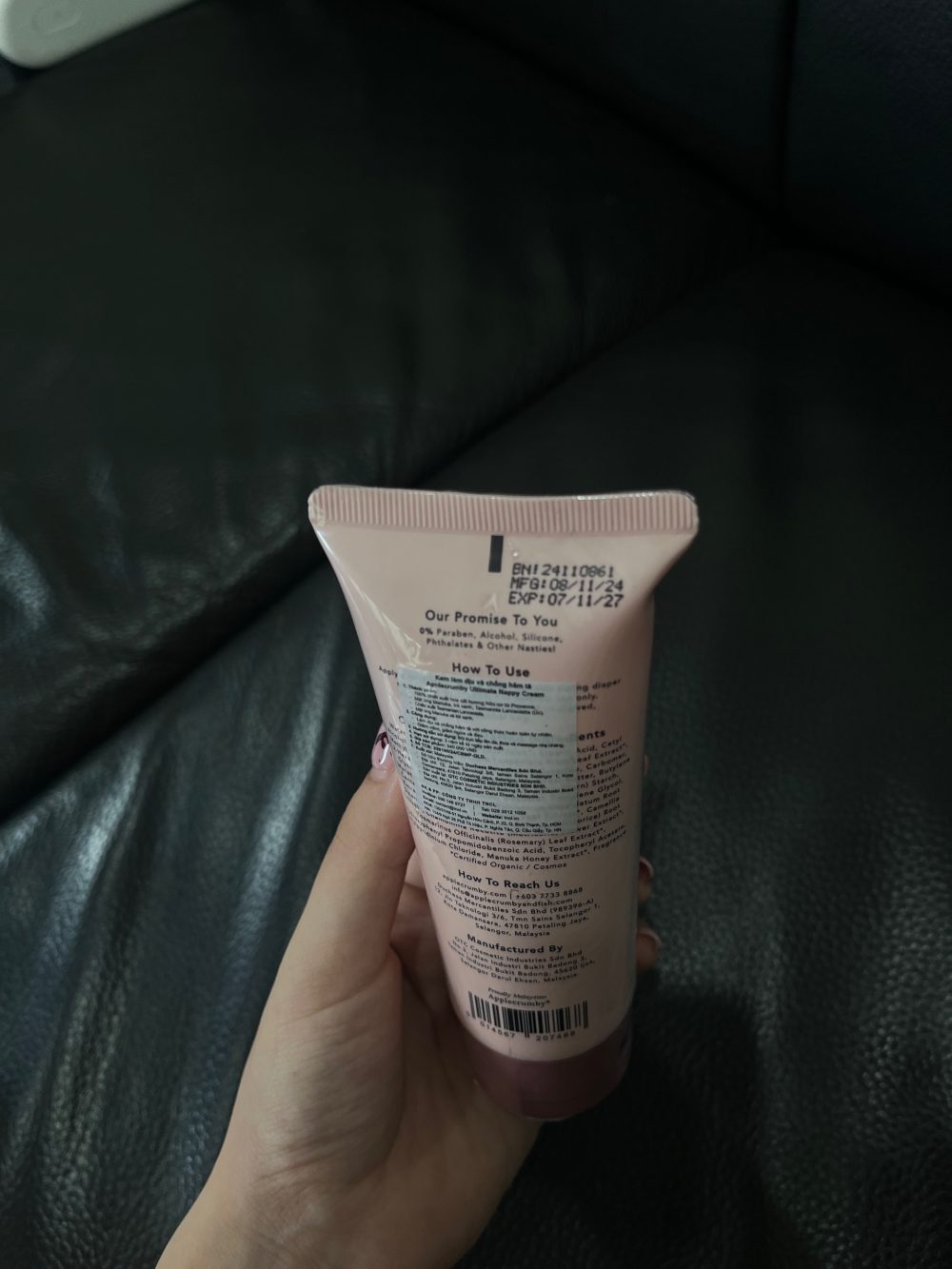 Kem làm dịu và chống hăm tã Applecrumby Ultimate Nappy Cream 75g ( new 100%, date 7/11/2027) - Ảnh 3