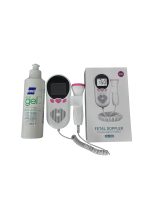 Máy đo tim thai FETAL DOPPLER màu hồng ( full box) kèm gel