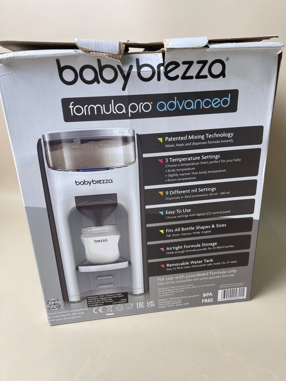 Máy pha sữa Baby Brezza Formula Pro Advanced (Full box, BH 11/2026, bill VNQ) - Ảnh 17