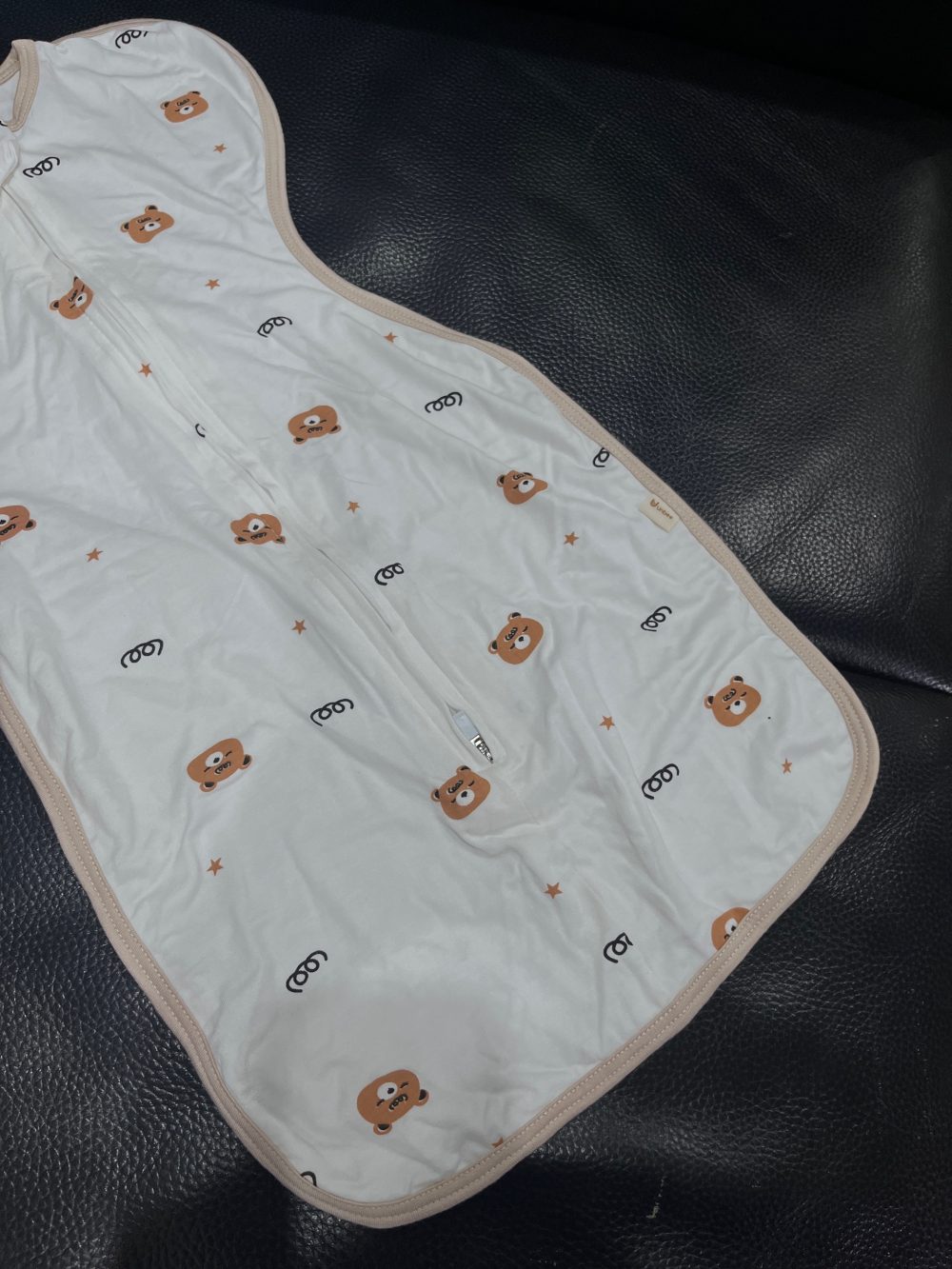 Set 3 nhộng kén ngủ Unbee, 2 màu trắng họa tiết hoạt hình (size 0→3m) & 1 màu xanh (size 0→6m) - Ảnh 5