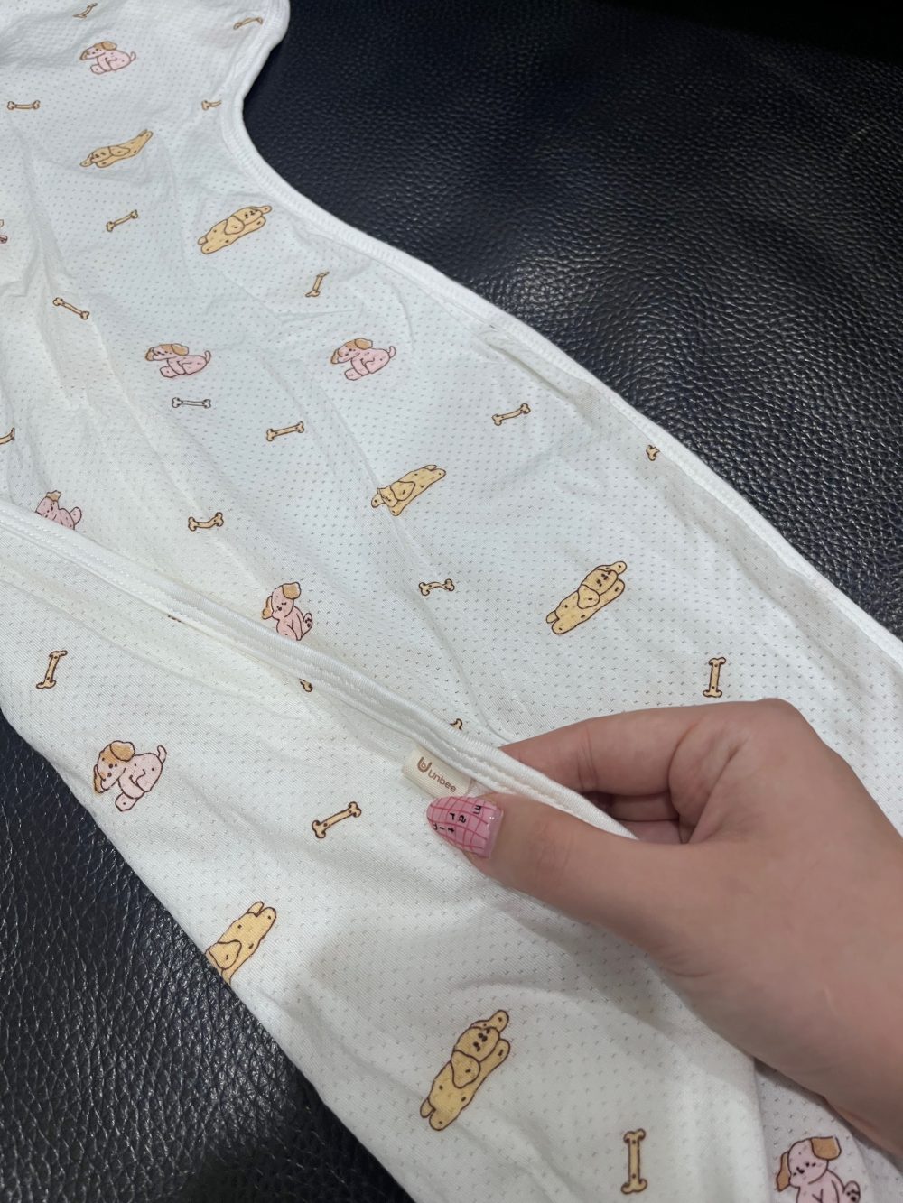 Set 3 nhộng kén ngủ Unbee, 2 màu trắng họa tiết hoạt hình (size 0→3m) & 1 màu xanh (size 0→6m) - Ảnh 20