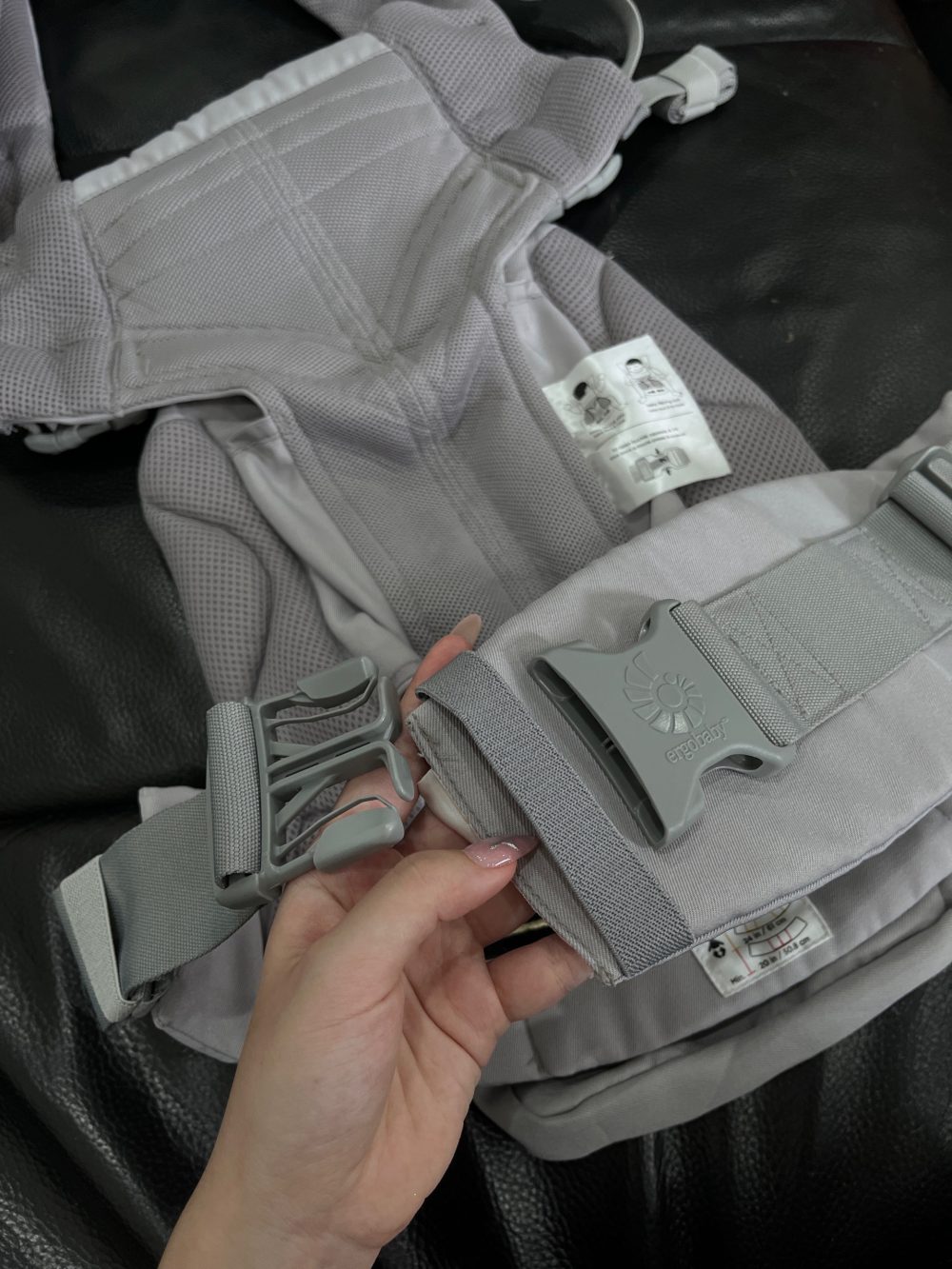 Địu Ergobaby Omni 360 Cool Air Mesh, Pearl Grey ( size:0->48m~ 3kg2->20kg) - Ảnh 20