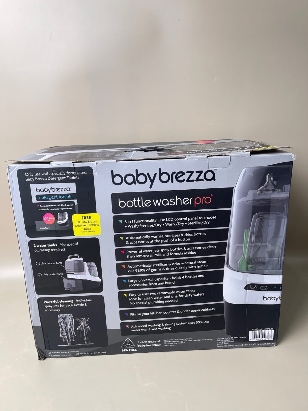 Máy rửa bình Baby Brezza tặng viên rửa ( fullbox) - Ảnh 36