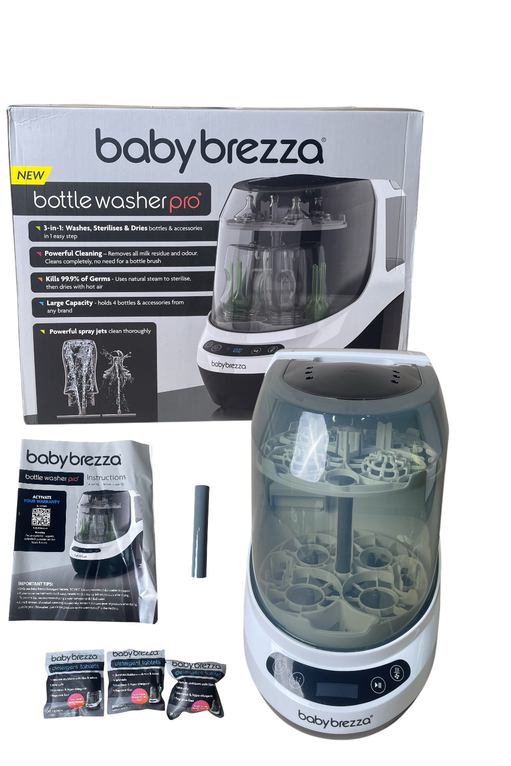 268dfa9df6e44c53aa8a4e10bcbf5af6 Máy rửa bình Baby Brezza- BH: 1/3/2027 (fullbox) tặng viên rửa - Ảnh 1