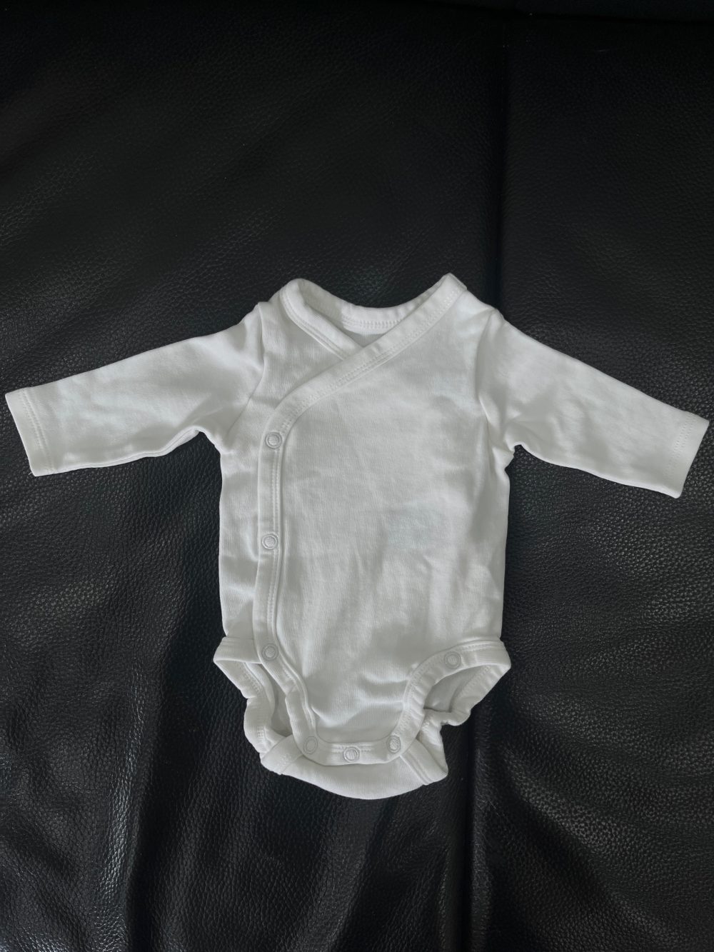Set 3 bộ bodysuit đáp chéo H&M màu xanh/trắng (size 0→1m) - Ảnh 16