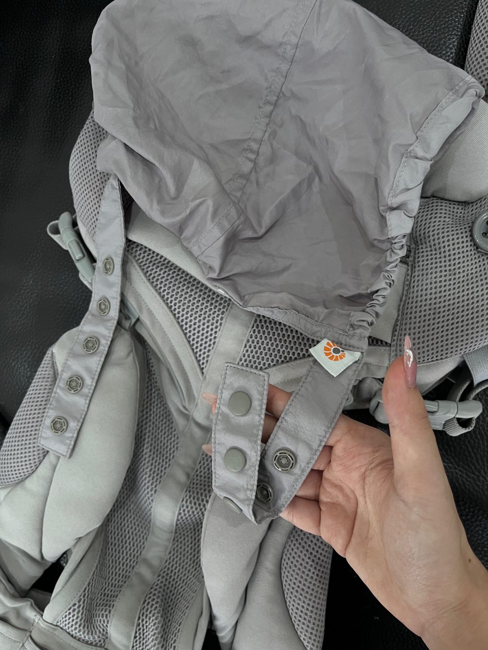 Địu Ergobaby Omni 360 Cool Air Mesh, Pearl Grey ( size:0->48m~ 3kg2->20kg) - Ảnh 9