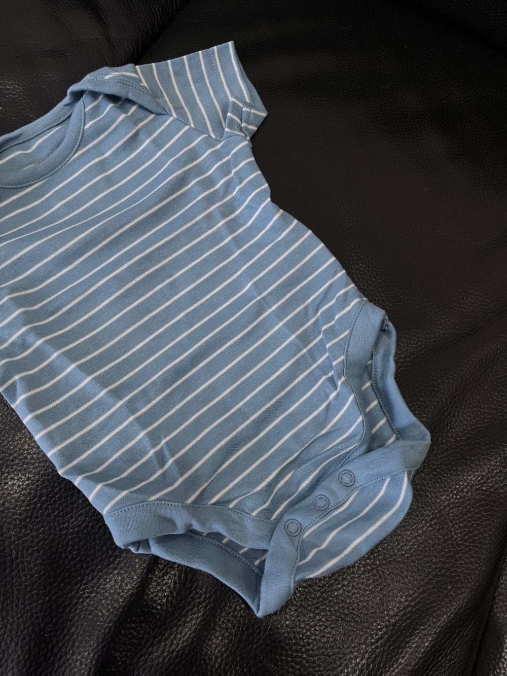 Set 2 bodysuit ngắn tay Mothercare màu sọc xanh dương/xanh lá (size 3→6m) - Ảnh 7