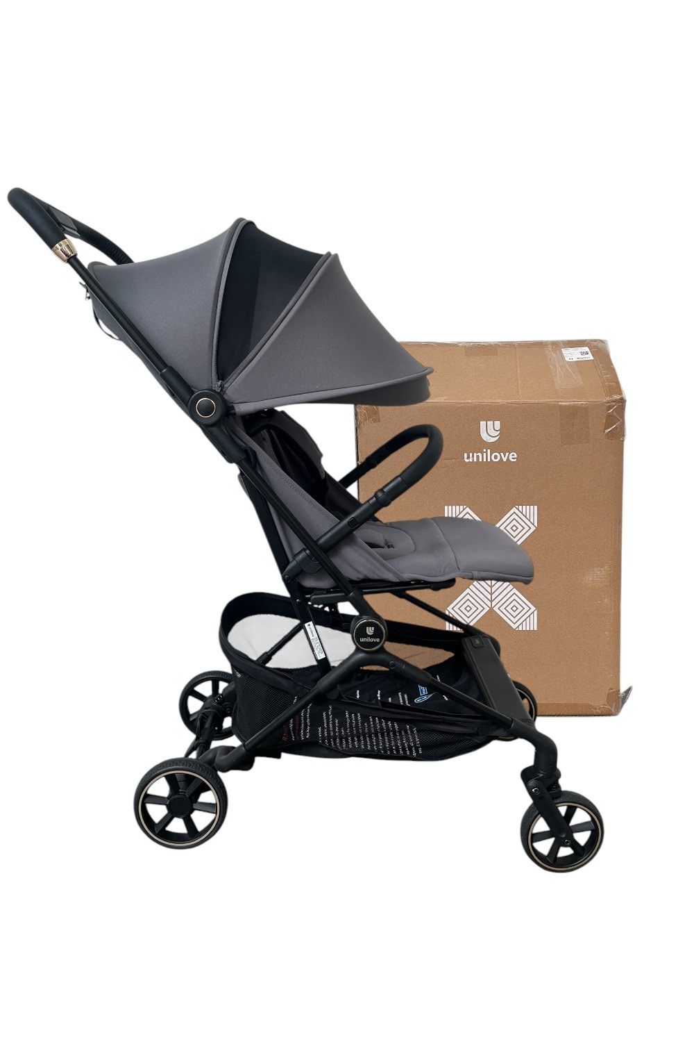 2b1b6f7cb7e94a69827a33c20cda577c Xe đẩy Unilove Aero khung nhôm màu Stone grey ( size: 0->4y, tối đa 22kg) - Ảnh 1