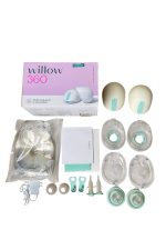 Máy hút sữa Willow 360 - kèm phụ kiện phễu reusable milk container 24mm (full box) - Bill mua nc ngoài