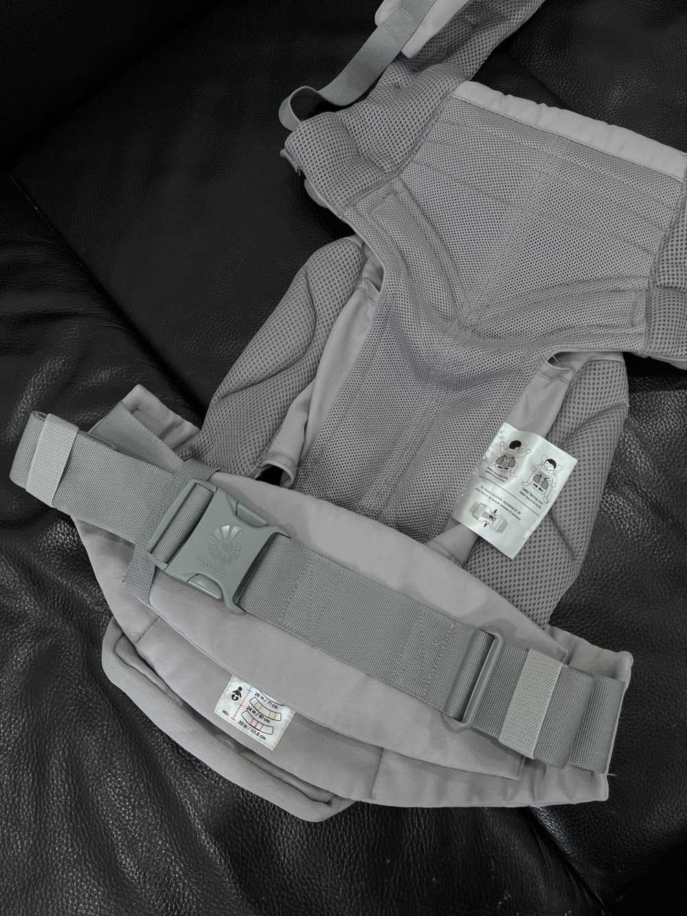 Địu Ergobaby Omni 360 Cool Air Mesh, Pearl Grey ( size:0->48m~ 3kg2->20kg) - Ảnh 22