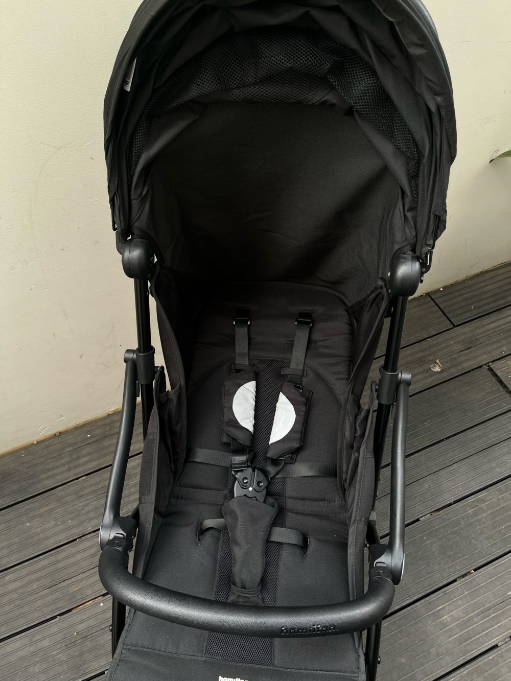 Xe đầy Hamilton X1 Plus màu đen (size: 0→4y, tôi đa 20kg) còn túi đựng - Ảnh 19