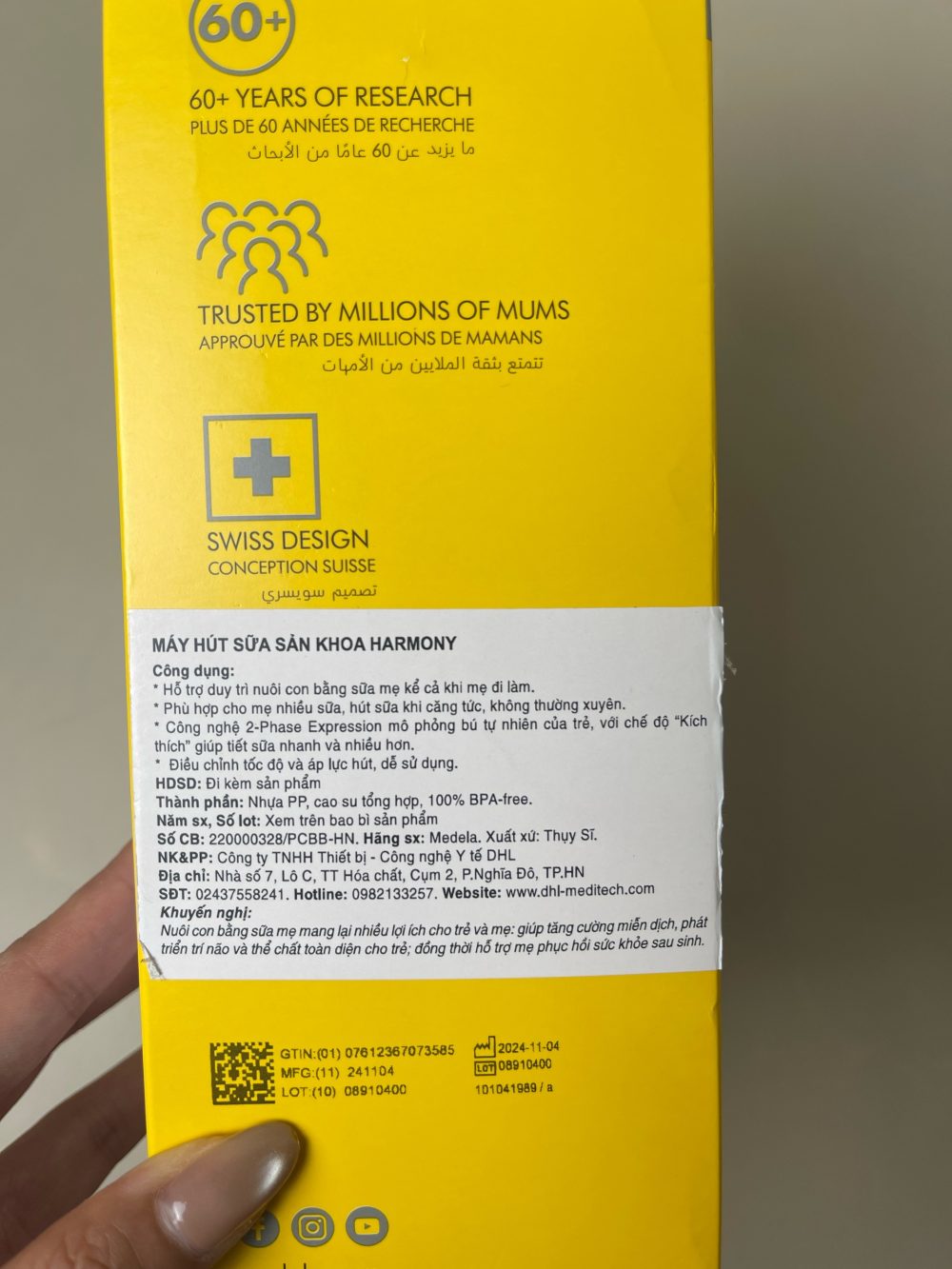 Máy hút sữa cầm tay Medela Harmony (full box) - Ảnh 14