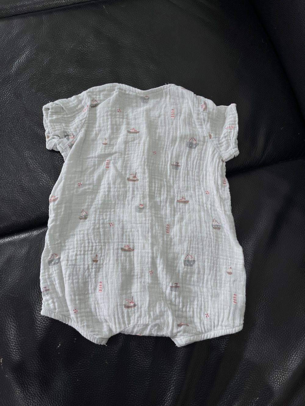 Set 4 bodysuit H&M màu xanh/be (size 2→9m) - Ảnh 25