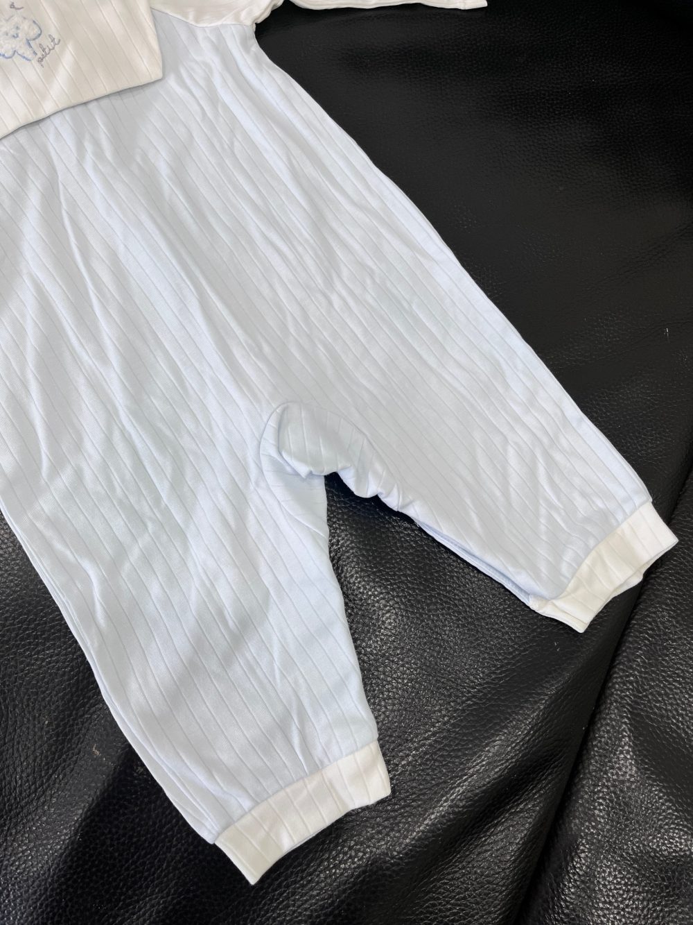Set body dài Nous xanh phối trắng (size 3→6m) kèm mũ lưỡi trai Nous màu xanh nhạt (size M) - Ảnh 9