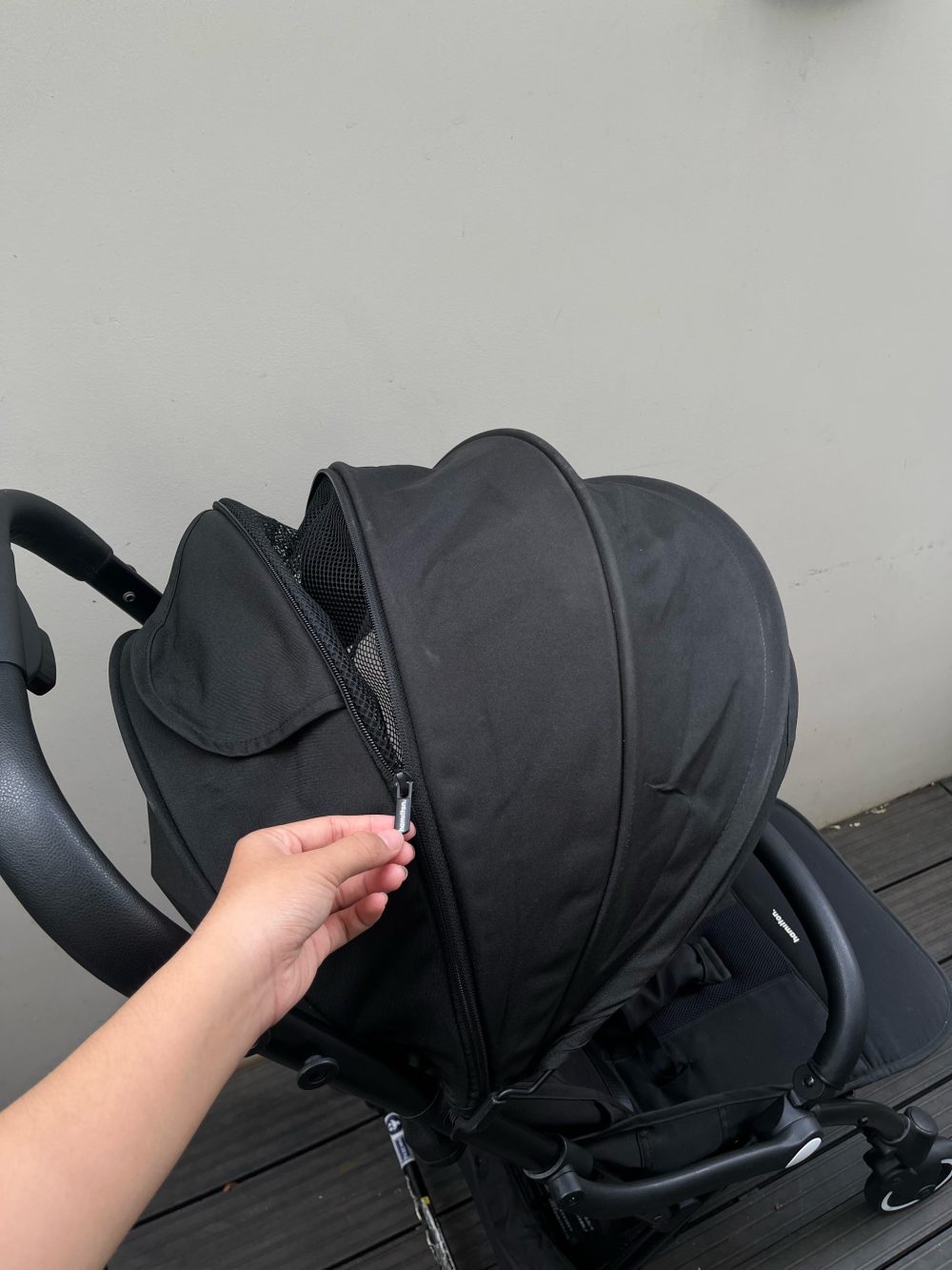 Xe đầy Hamilton X1 Plus màu đen (size: 0→4y, tôi đa 20kg) còn túi đựng - Ảnh 9