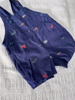 Set đồ bộ ngắn tay MoneBebé màu trắng kèm 2 yếm và 1 bodysuit Carter’s màu xanh (size 3→9m) - Ảnh 8
