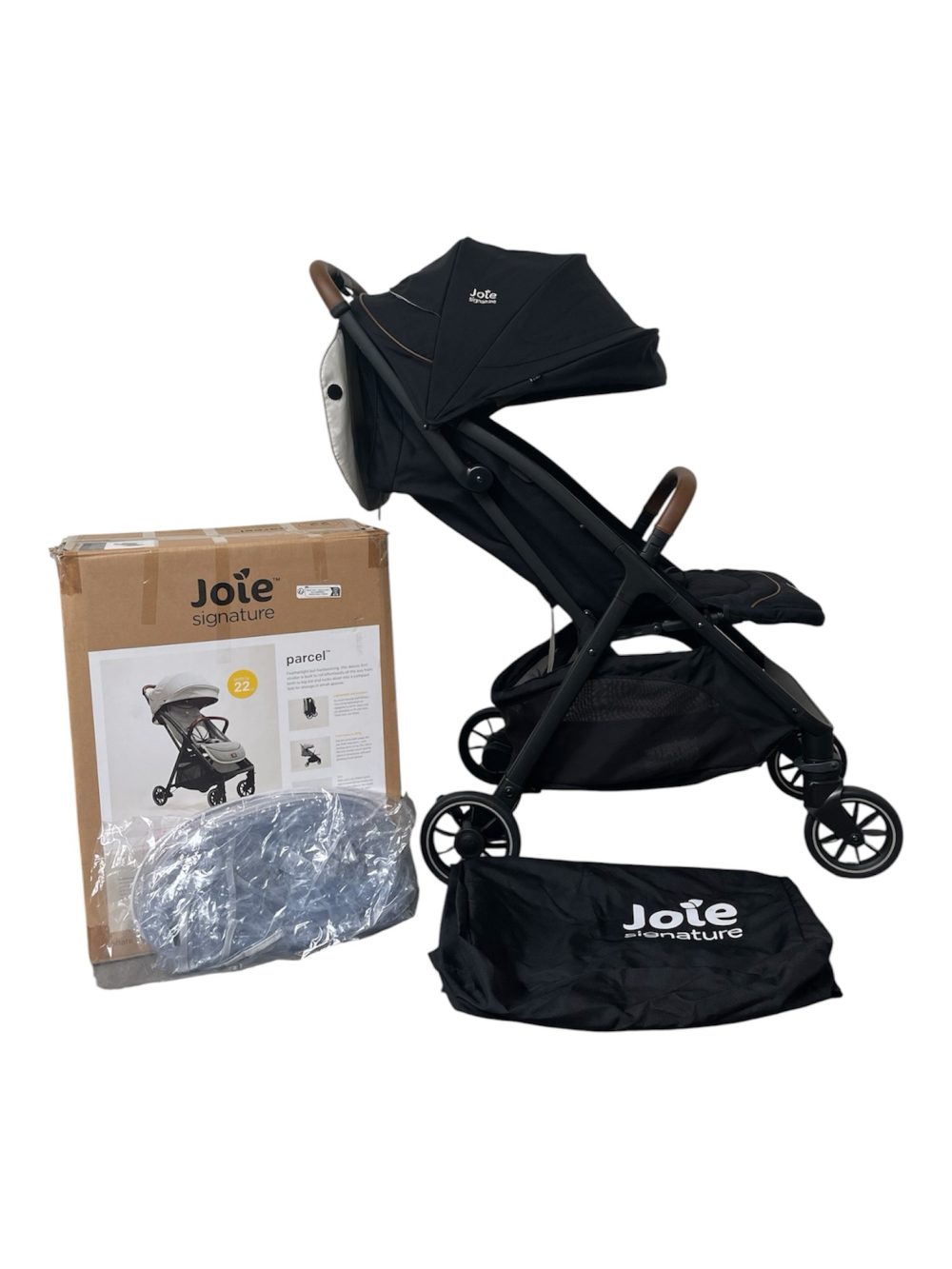 32cc03c0f0e44187b14b0e9ebcca7944 Xe đẩy Joie Parcel LX W/ RC & ADPT & TB (full box) kèm phụ kiện áo mưa & túi đựng xe đẩy - Ảnh 1