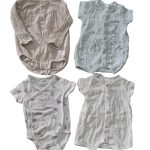 Set 4 bodysuit H&M màu xanh/be (size 2→9m)