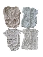 Set 4 bodysuit H&M màu xanh/be (size 2→9m)