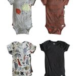 Set 4 bộ bodysuit Gerber chủ đề khủng long (size 6→9m)