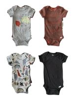 Set 4 bộ bodysuit Gerber chủ đề khủng long (size 6→9m)