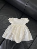 Váy xoè H&M vải tuyn màu kem, tặng kèm váy bodysuit nhí hoa hồng (size: 0->3m) - Ảnh 15