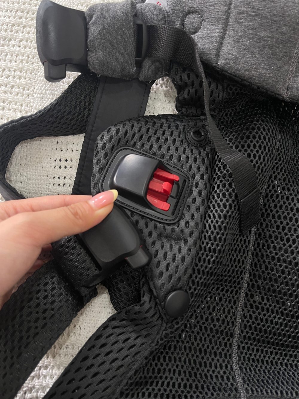 Địu Baby Bjorn Harmony - Màu Black (Full box, Size: 3,2->15kg ~ 0->3y) - Ảnh 5