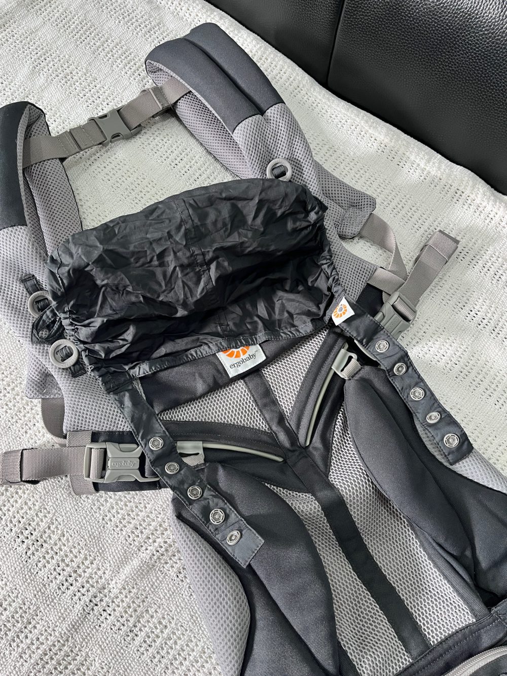 Địu Ergobaby Omni 360 Cool Air Mesh, Carbon Grey (size: 3kg2→20kg~ 0→48m) - Ảnh 20