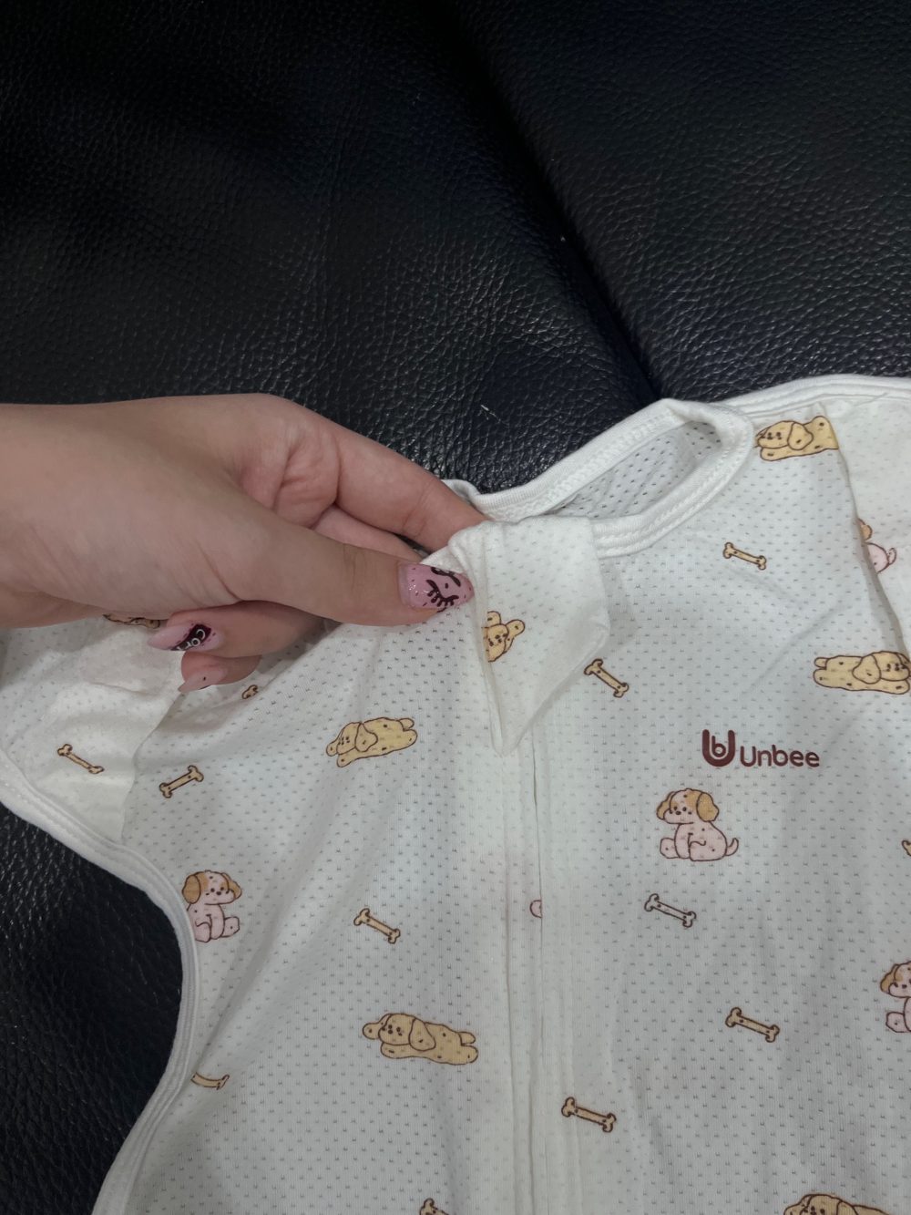 Set 3 nhộng kén ngủ Unbee, 2 màu trắng họa tiết hoạt hình (size 0→3m) & 1 màu xanh (size 0→6m) - Ảnh 15