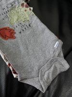 Set 4 bộ bodysuit Gerber chủ đề khủng long (size 6→9m) - Ảnh 3