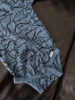Set 3 bodysuit Gerber màu xanh họa tiết khủng long (size 3→6m) - Ảnh 5
