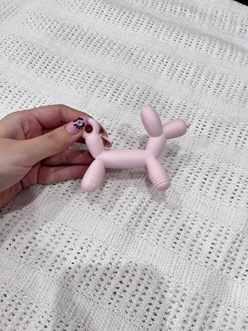 Gặm nướu silicone Puppy Heorshe màu hồng (kèm hộp đựng) - Ảnh 5