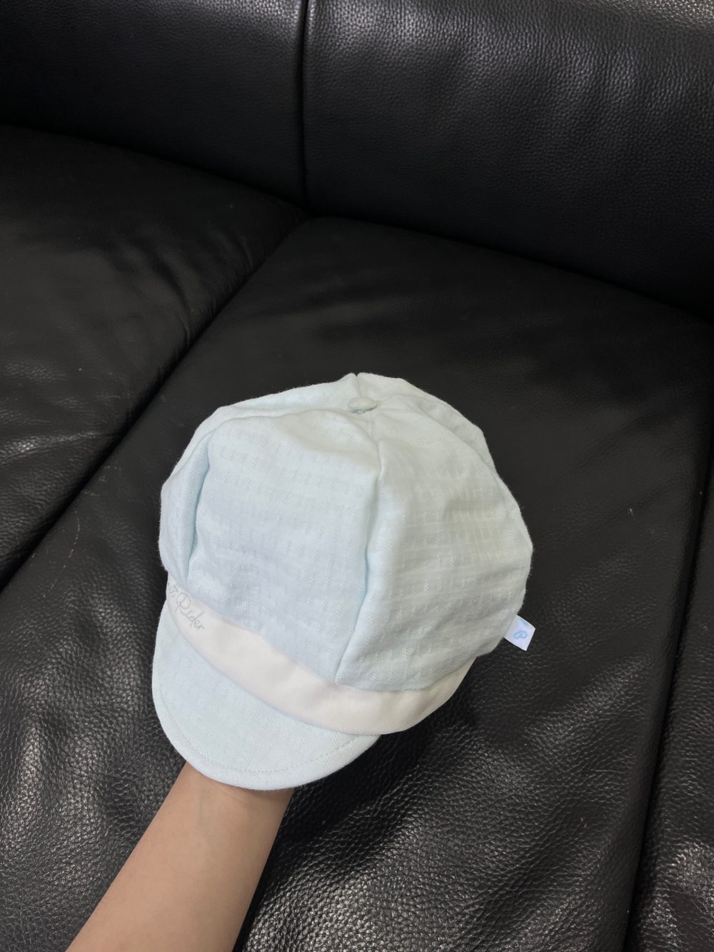 Set body dài Nous xanh phối trắng (size 3→6m) kèm mũ lưỡi trai Nous màu xanh nhạt (size M) - Ảnh 5