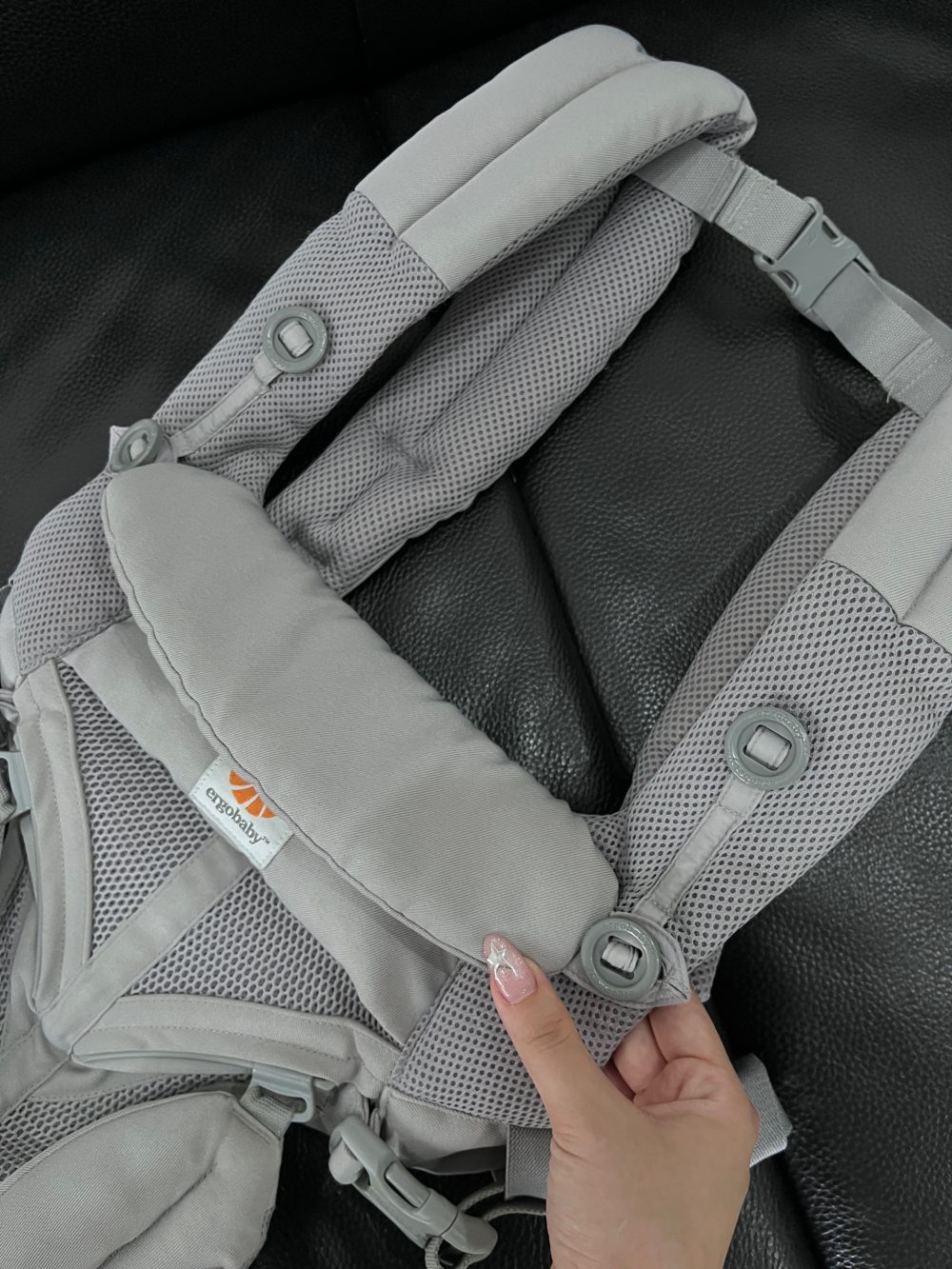 Địu Ergobaby Omni 360 Cool Air Mesh, Pearl Grey ( size:0->48m~ 3kg2->20kg) - Ảnh 12