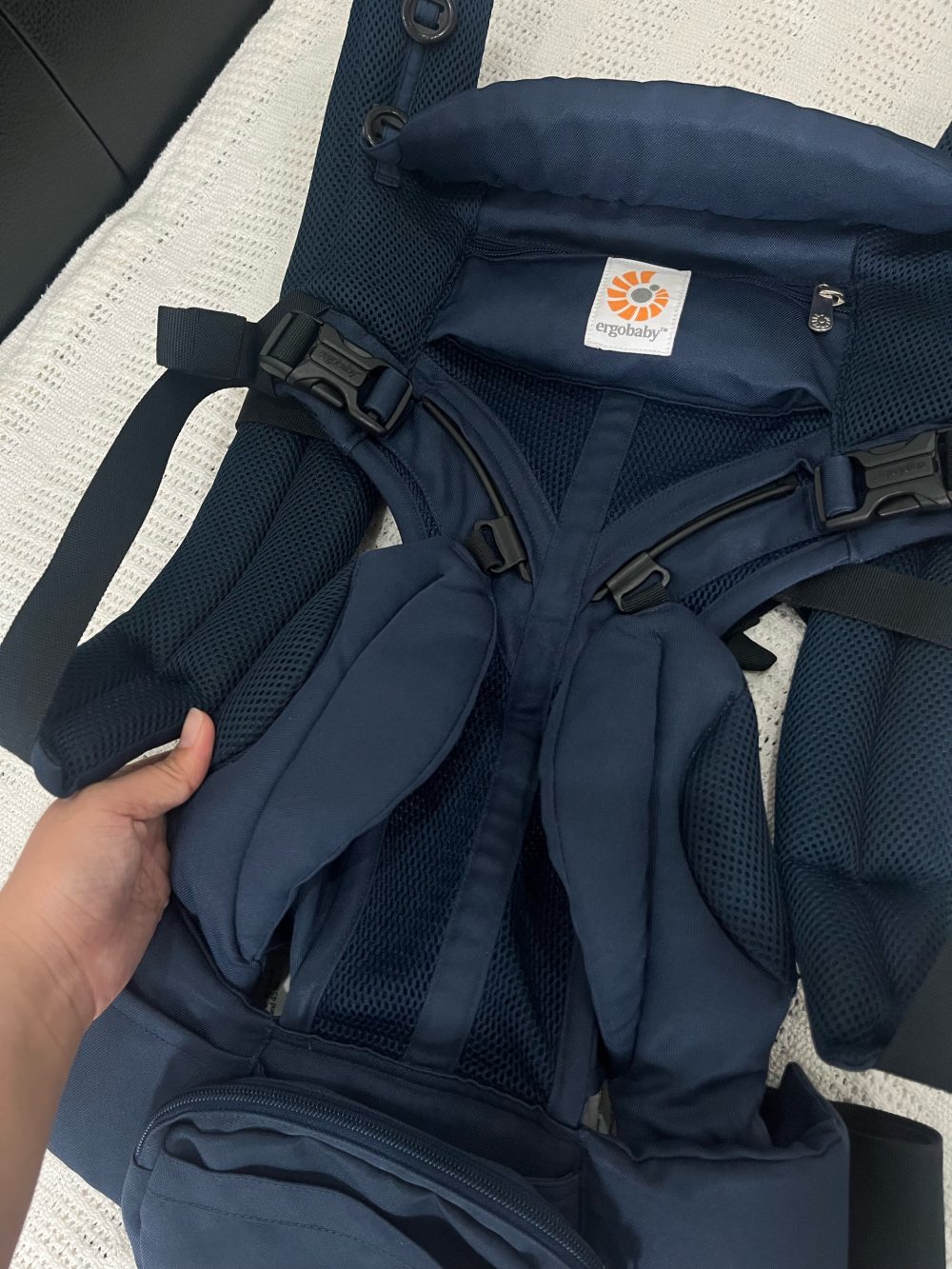 Địu Ergobaby Omni 360 Cool Air Mesh, Midnight Blue (size: 3kg2→20kg~ 0→48m) - Ảnh 8